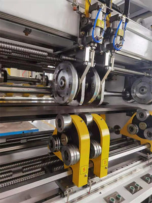 2500 KG 컴퓨터화 된 코러브 카드보드 종이판 얇은 블레이드 슬리터 스코어 머신
