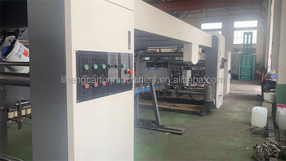 3 컬러 플렉소 프린터 자동 카튼 폴더 글루어 온라인 포장 기계 2500 KG 무게