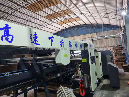 3 컬러 플렉소 프린터 자동 카튼 폴더 글루어 온라인 포장 기계 2500 KG 무게