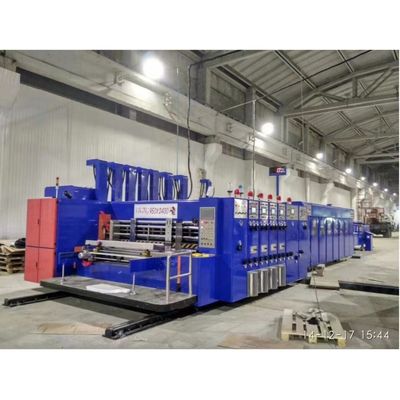 5500 KG 자동 플렉소 프린터 슬로터 다이 커터 인라인 폴더 글루어 기계