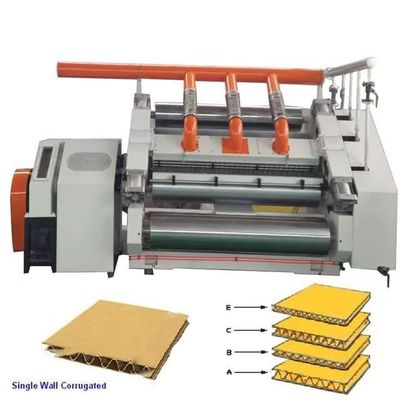 3000x1600x2000mm 고속 단일 얼굴 2 플라이 B E 플루트 카드보드 코러브 보드 제작 기계