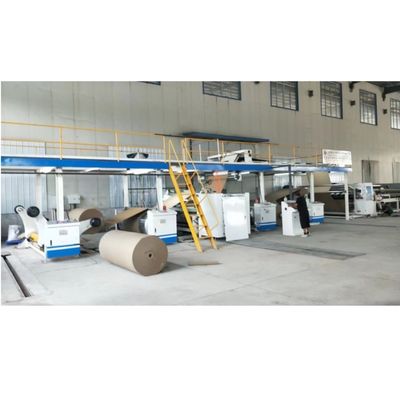 380V 2 플라이 노러브 카드보드 카튼 박스 제조 기계 노러브 카드보드 생산 라인 4500 KG