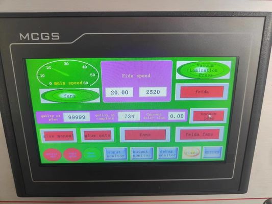 220V 광고 C 박스맥 반 자동 플루트 호러브 종이 상자 라미네이팅 기계