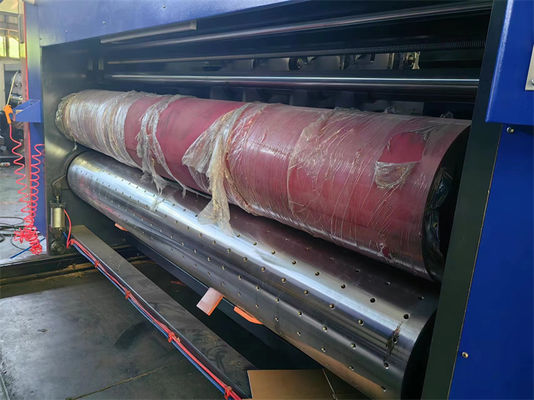 고속 플렉소 프린팅 슬로터 다이 커터 머신 4 컬러 18000 KG 전압 380