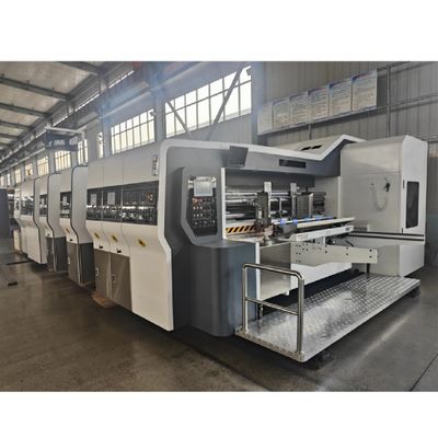 디자인 자동 플렉소 인쇄 슬로팅 바이브레이터 스택러와 함께 다이 절단 기계