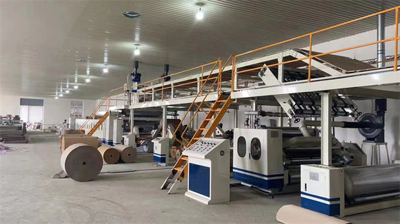 4500 KG 용량 3 플라이 코러브 카튼 생산 라인 절단 길이 300mm-9999mm